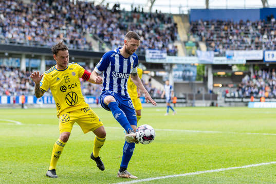 Sundsvalls Pontus Silfwer och IFK Göteborgs Marcus Berg