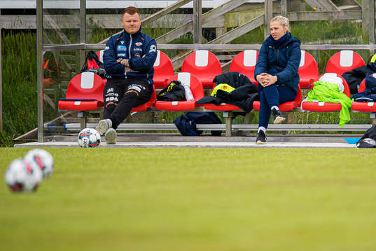 John Arne Riise, head coach of Avaldnes, ahead of the Toppserien football match between Avaldsnes and Brann on May 29, 2022 in Karmøy.
