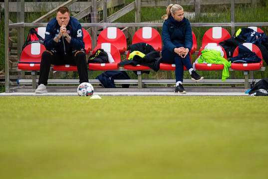 John Arne Riise, head coach of Avaldnes, ahead of the Toppserien football match between Avaldsnes and Brann on May 29, 2022 in Karmøy.
