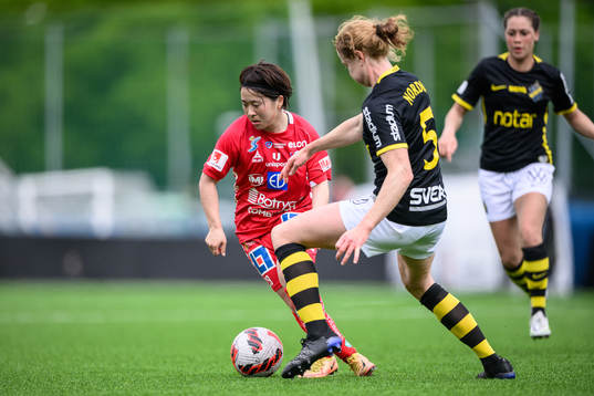 s Sara Nordin under fotbollsmatchen i Damallsvenskan mellan AIK och Linköping den 29 maj 2022 i Stockholm. 