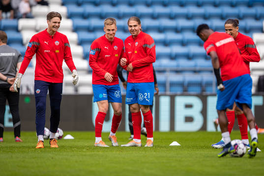 Helsingborgs målvakt Nils Arvidsson, Rasmus Karjalainen och Charlie Weberg