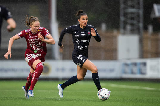 Piteås Hlin Eiríksdóttir och FC Rosengårds Katrine Veje