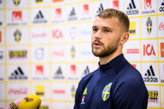 Jesper Karlström of the Swedish national football team