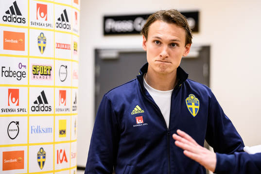 Hjalmar Ekdal of the Swedish national football team