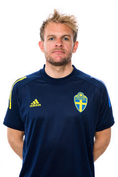 Jesper Sandberg, tränare i P17-landslaget, poserar för ett porträtt den 3 juni 2022 i Stockholm. 