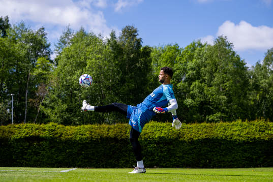 Goalkeeper Sten Grytebust of the Norwegian national football team