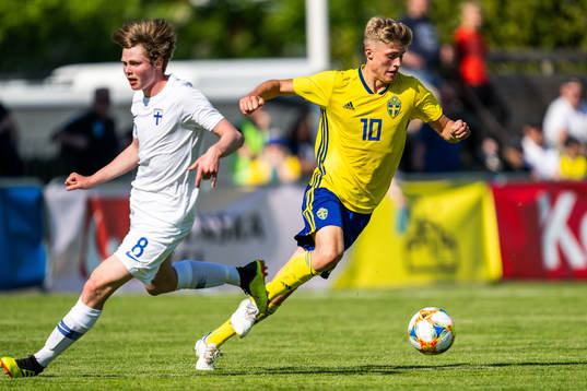 Finlands Niilo Kujasalo och Sveriges Lukas Björklund