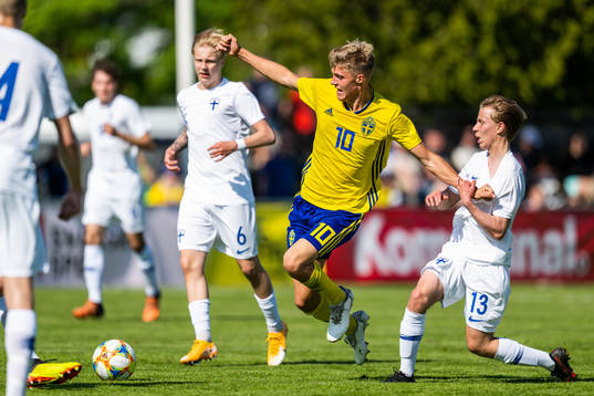 Sveriges Lukas Björklund och Finlands Otso Liimatta