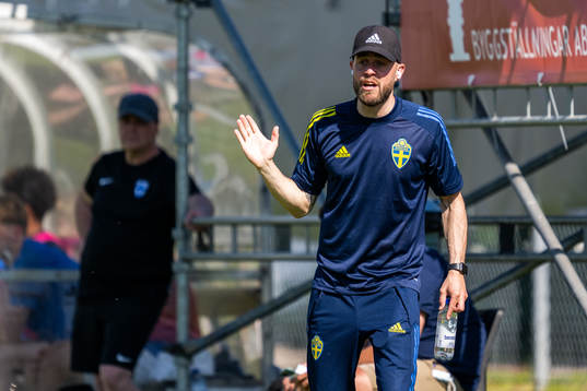 Sveriges assisterande förbundskapten Johan Palm