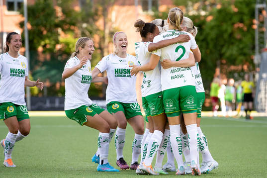 Hammarbys Emma Jansson jublar efter 2-0