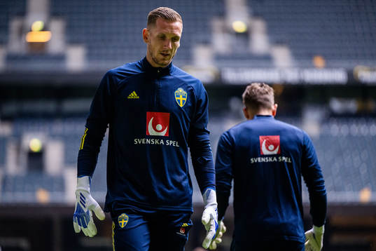 goalkeeper Robin Olsen of the Swedish national football team