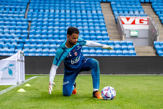 Goalkeeper Sten Grytebust of the Norwegian national football team