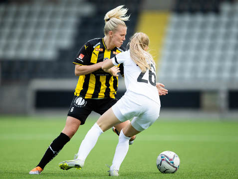 Häckens Josefine Rybrink och Eskilstunas Alva Karlsson