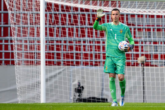 of Sweden goalkeeper Samuel Brolin