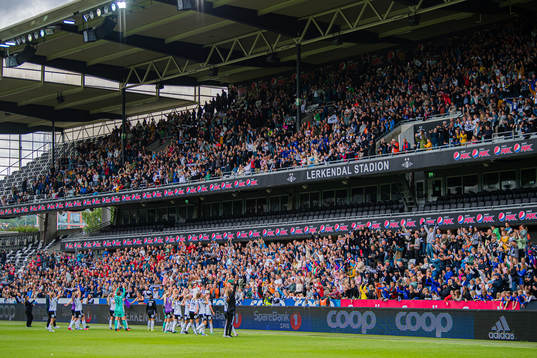 Players of Rosenborg celebrates
