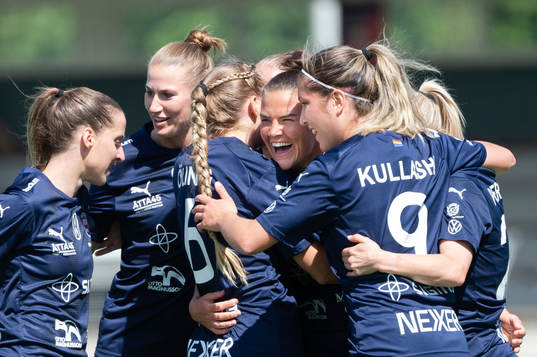FC Rosengårds Katrine Veje jublar