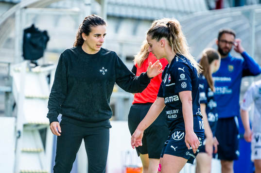 Rosengårds tränare Renee Slegers och Jelena Cankovic