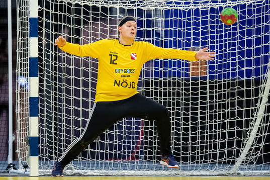 Sollentuna/Häggtunas målvakt Christoffer Fahlström vid
