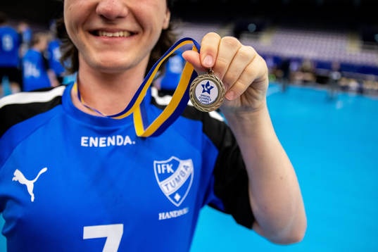 IFK Tumbas Ludvig Röhl jublar