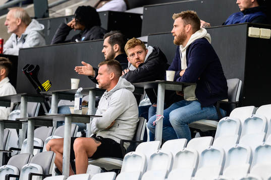 Malmö FFs Anders Christiansen och Rasmus Bengtsson på