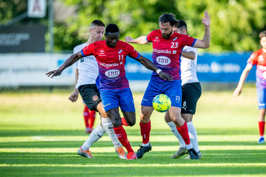 Höganäs Oke Akpoveta och Vuk Lugonjic