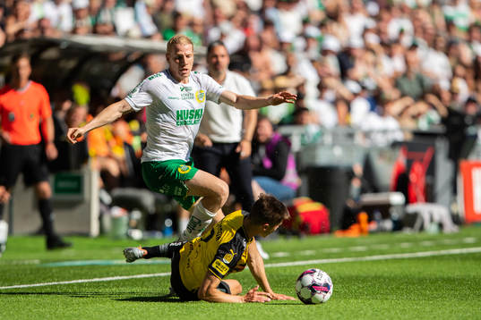 Hammarbys Gustav Ludwigson och Häckens Leo Bengtsson