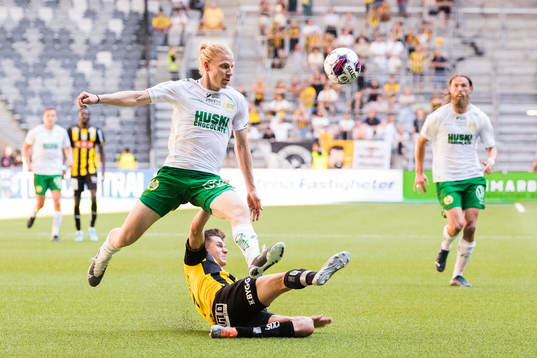 Hammarbys Gustav Ludwigson och Häckens Leo Bengtsson
