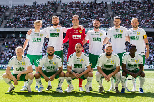  Dennis Collander, Simon Sandberg, målvakt Davor Blazevic, Nahir Besara, Edvin Kurtulus och Darijan Bojanic. Nedre raden från vänster: Gustav Ludwigson, Mohanad Jeahze, Loret Sadiku, Mads Fenger Nielsen och Bubacarr Trawally.