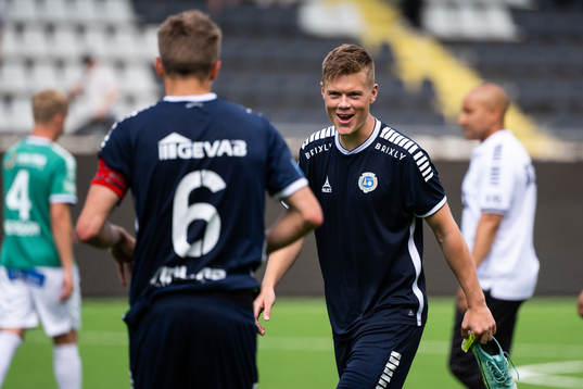 Utsiktens Albin Skoglund jublar