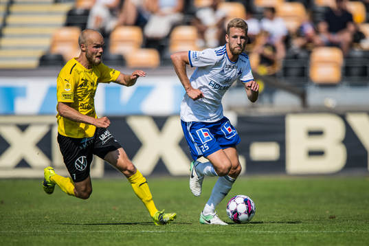 IFK Norrköpings Filip Dagerstål och Mjällbys Viktor Gustafson