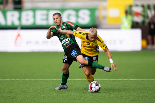 Varbergs Oliver Alfonsi och Elfsborgs Simon Strand