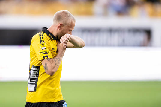 Elfsborgs Johan Larsson jublar efter 4-1