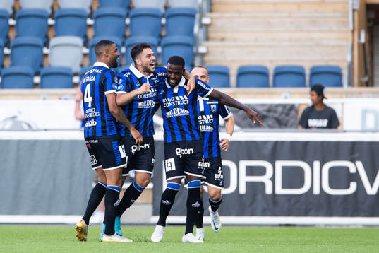 Sirius Christian Kouakou jublar efter 1-0