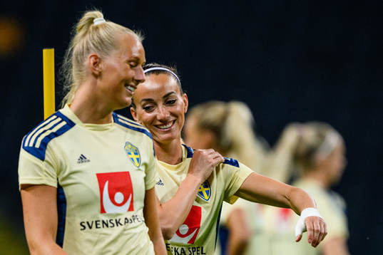 Stina Blackstenius and Kosovare Asllani