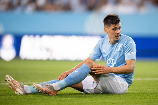 Malmö FFs Dennis Hadzikadunic har ont