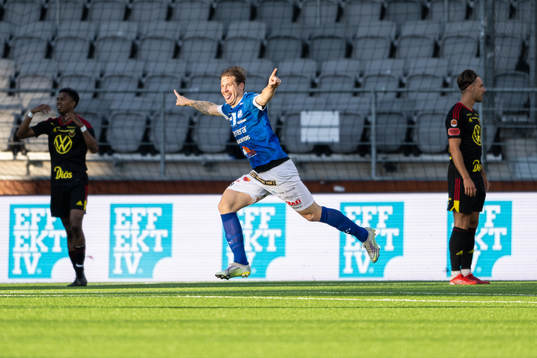 Norrbys Nicklas Savolainen jublar efter 2-0