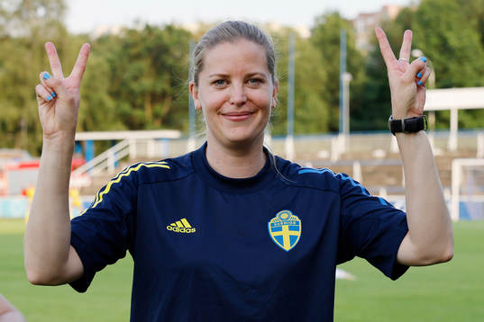 Caroline Sjöblom, head coach of Sweden