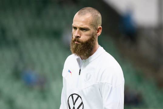 Malmö FFs Jo Inge Berget innan fotbollsmatchen i Allsvenskan mellan GIF Sundsvall och Malmö FF den 1 juli 2022 i Sundsvall. 