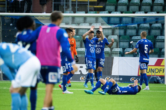 Sundsvallspelare jublar