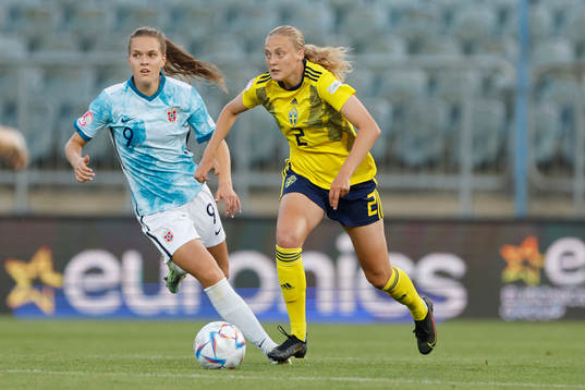 Elma Juntilla Nelhage of Sweden in action against Iris