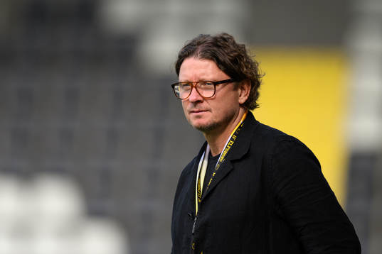 Elfsborgs sportchef Stefan Andreasson innan fotbollsmatchen i Allsvenskan mellan Häcken och Elfsborg den 3 juli 2022 i Göteborg. 