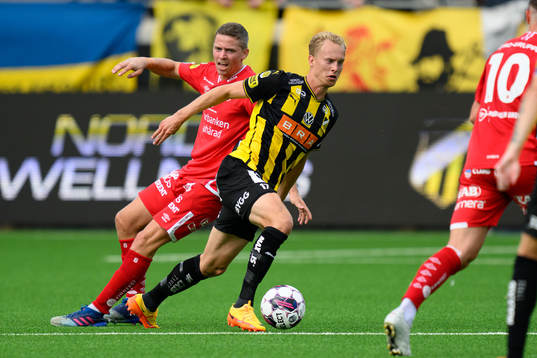 Elfsborgs Andre Ibsen Rømer och Häckens Gustav Berggren