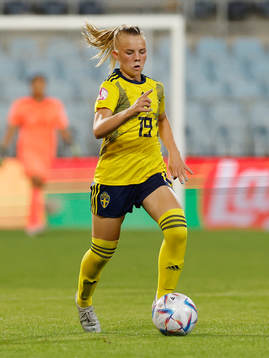 Matilda Nildén of Sweden in action