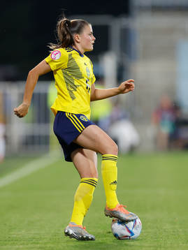 Hanna Wijk of Sweden in action