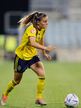 Hanna Wijk of Sweden in action