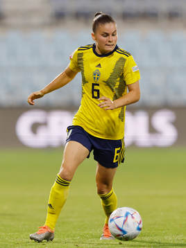 Hanna Wijk of Sweden in action