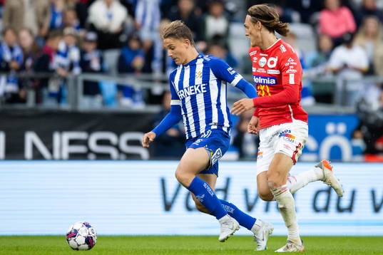 IFK Göteborgs Linus Carlstrand och Degerfors Gustav Granath