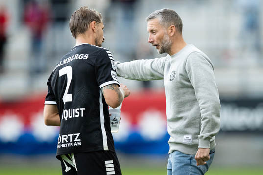 Örebros Daniel Björnquist och tränare Axel Kjäll