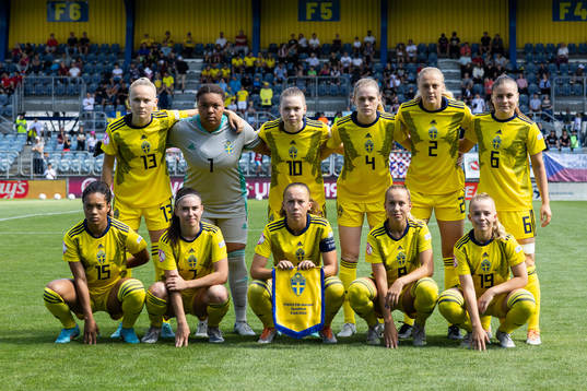 The starting eleven of Sweden