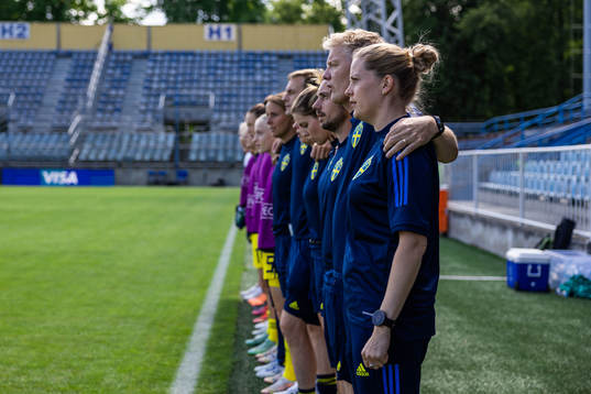Head coach Caroline Sjöholm of Sweden